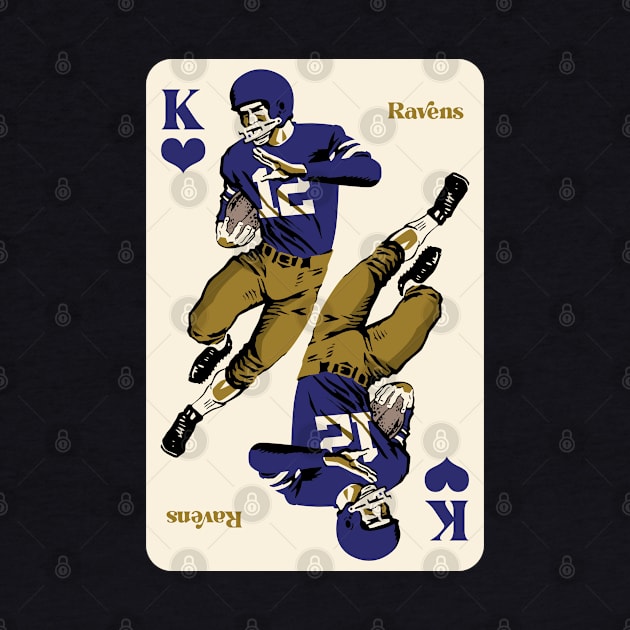 Baltimore Ravens King of Hearts by Rad Love